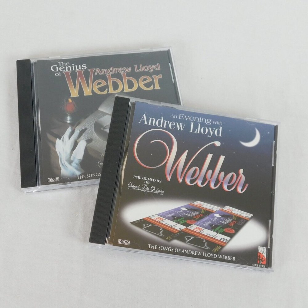 Lot of 2 Andrew Lloyd Webber Orlando Pops Orchestra CD 2001 Broadway Showtunes